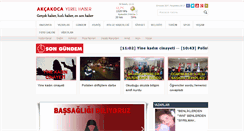 Desktop Screenshot of akcakocayerelhaber.com